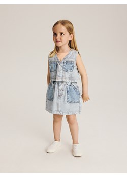 Reserved - Jeansowa spódnica - niebieski ze sklepu Reserved w kategorii Spódnice - zdjęcie 173352651