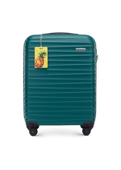 Mała walizka z ABS - u z identyfikatorem zielona ze sklepu WITTCHEN w kategorii Walizki - zdjęcie 173352742