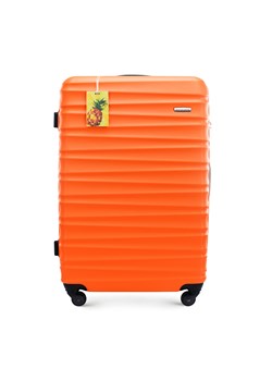 Duża walizka z ABS - u z identyfikatorem pomarańczowa ze sklepu WITTCHEN w kategorii Walizki - zdjęcie 173352840