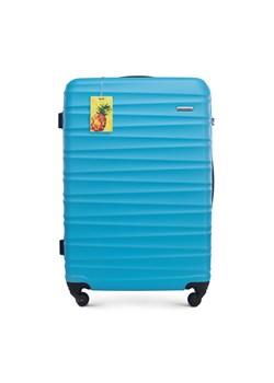 Duża walizka z ABS - u z identyfikatorem niebieska ze sklepu WITTCHEN w kategorii Walizki - zdjęcie 173352841