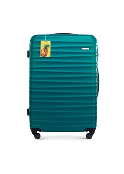 Duża walizka z ABS - u z identyfikatorem zielona | ze sklepu WITTCHEN w kategorii Walizki - zdjęcie 173352842