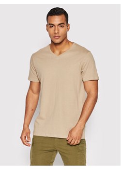 Brave Soul T-Shirt MTS-149SAINTE Beżowy Regular Fit ze sklepu MODIVO w kategorii T-shirty męskie - zdjęcie 173353520