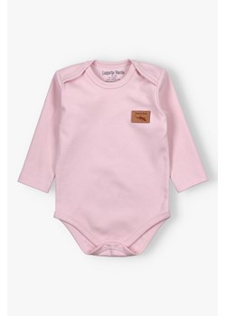 Bawełniane body niemowlęce różowe - Lagarto Verde ze sklepu 5.10.15 w kategorii Body niemowlęce - zdjęcie 173354080