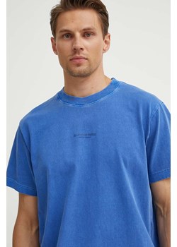 G-Star Raw t-shirt bawełniany męski kolor niebieski gładki D25737-C756 ze sklepu ANSWEAR.com w kategorii T-shirty męskie - zdjęcie 173355073