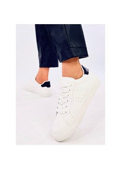 Sneakersy damskie Minar Black białe ze sklepu ButyModne.pl w kategorii Trampki damskie - zdjęcie 173355650
