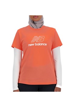 Koszulka New Balance WT41816GFR - pomarańczowa ze sklepu streetstyle24.pl w kategorii Bluzki damskie - zdjęcie 173357062