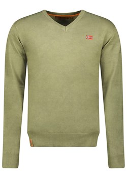 Geographical Norway Sweter w kolorze khaki ze sklepu Limango Polska w kategorii Swetry męskie - zdjęcie 173357373