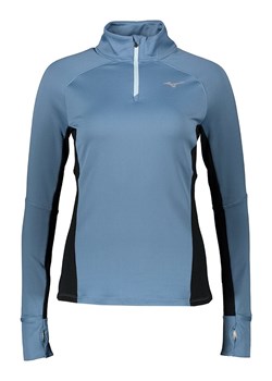 Mizuno Koszulka &quot;Warmalite&quot; w kolorze błękitno-czarnym do biegania ze sklepu Limango Polska w kategorii Bluzki damskie - zdjęcie 173357704