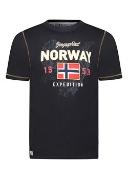 Geographical Norway Koszulka &quot;Juitre&quot; w kolorze czarnym ze sklepu Limango Polska w kategorii T-shirty męskie - zdjęcie 173357953