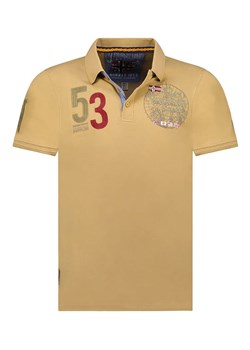 Geographical Norway Koszulka polo &quot;Kelan&quot; w kolorze beżowym ze sklepu Limango Polska w kategorii T-shirty męskie - zdjęcie 173357960
