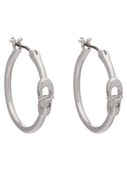 Coach Kolczyki Signature Hoop Earrings 37408160RHO030 Srebrny ze sklepu MODIVO w kategorii Kolczyki - zdjęcie 173358154