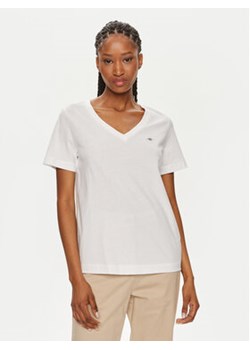 Gant T-Shirt Shield 4200750 Biały Regular Fit ze sklepu MODIVO w kategorii Bluzki damskie - zdjęcie 173358924