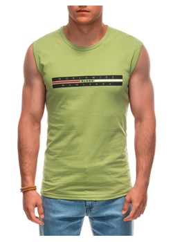 Bokserka męska z nadrukiem 1956S - jasnozielona ze sklepu Edoti w kategorii T-shirty męskie - zdjęcie 173359043