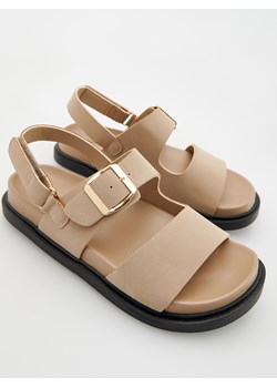 Reserved - Sandały z imitacji skóry - beżowy ze sklepu Reserved w kategorii Sandały dziecięce - zdjęcie 173360433