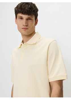Reserved - Koszulka polo oversize - jasnożółty ze sklepu Reserved w kategorii T-shirty męskie - zdjęcie 173360614