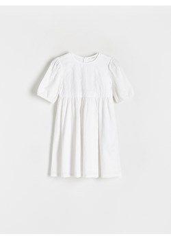 Reserved - Sukienka z kwiatowym wzorem - złamana biel ze sklepu Reserved w kategorii Sukienki dziewczęce - zdjęcie 173360692