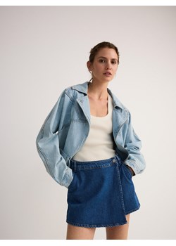 Reserved - Jeansowe spódnico-szorty - granatowy ze sklepu Reserved w kategorii Spódnice - zdjęcie 173360730