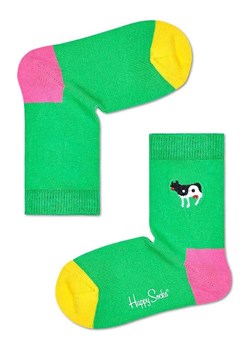 Happy Socks Skarpety w kolorze zielonym ze wzorem ze sklepu Limango Polska w kategorii Skarpetki dziecięce - zdjęcie 173362210