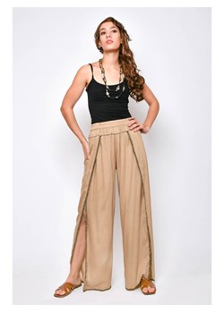 Tarifa Spodnie w kolorze beżowym ze sklepu Limango Polska w kategorii Spodnie damskie - zdjęcie 173362460