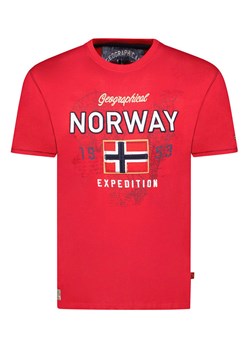 Geographical Norway Koszulka &quot;Juitre&quot; w kolorze czerwonym ze sklepu Limango Polska w kategorii T-shirty męskie - zdjęcie 173362570