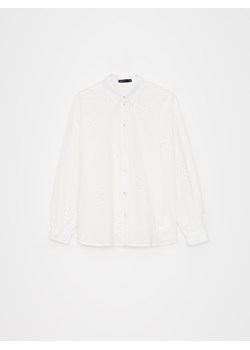 Mohito - Koszula z bawełny - biały ze sklepu Mohito w kategorii Koszule damskie - zdjęcie 173362734