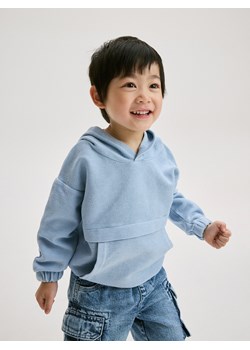 Reserved - Bluza oversize z kapturem - jasnoniebieski ze sklepu Reserved w kategorii Bluzy chłopięce - zdjęcie 173363411