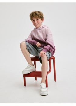 Reserved - Bawełniana bluza oversize - fioletowy ze sklepu Reserved w kategorii Bluzy chłopięce - zdjęcie 173363434