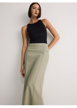 Reserved - Spódnica midi - zielony ze sklepu Reserved w kategorii Spódnice - zdjęcie 173363480