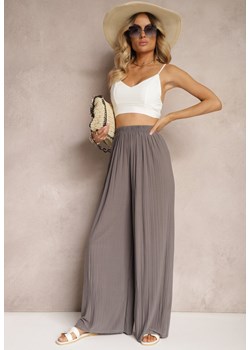 Szare Spodnie Right on Time ze sklepu Renee odzież w kategorii Spodnie damskie - zdjęcie 173363711