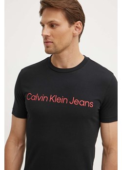 Calvin Klein Jeans t-shirt bawełniany męski z nadrukiem J30J322552 ze sklepu ANSWEAR.com w kategorii T-shirty męskie - zdjęcie 173366202