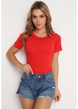 Czerwony T-shirt Phereisis ze sklepu Born2be Odzież w kategorii Bluzki damskie - zdjęcie 173366924