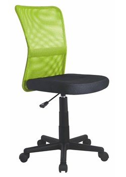 Obrotowy fotel młodzieżowy do biurka Tobin - zielony ze sklepu Edinos.pl w kategorii Krzesła biurowe - zdjęcie 173367310