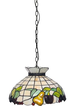Witrażowa lampa wisząca nad stół - S948-Vildo ze sklepu Edinos.pl w kategorii Lampy wiszące - zdjęcie 173367353