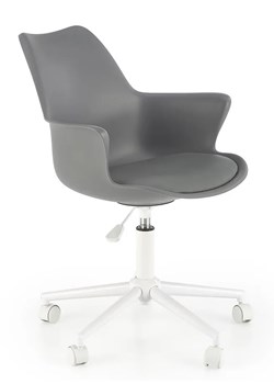 Szary minimalistyczny fotel obrotowy - Asop ze sklepu Edinos.pl w kategorii Fotele dziecięce - zdjęcie 173367511