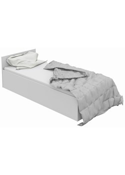 Białe pojedyncze łóżko z zagłówkiem 90x200 - Tamlin 4X ze sklepu Edinos.pl w kategorii Łóżka i materace - zdjęcie 173367741