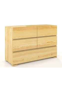 Komoda drewniana z szufladami Verlos 4S - Sosna ze sklepu Edinos.pl w kategorii Komody - zdjęcie 173367982