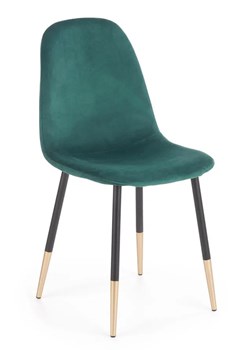 Tapicerowane krzesło Oslo - Zielone ze sklepu Edinos.pl w kategorii Krzesła - zdjęcie 173368010