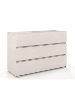 Komoda drewniana z szufladami Verlos 3S - Biały mat ze sklepu Edinos.pl w kategorii Komody - zdjęcie 173368041