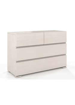 Komoda drewniana z szufladami Narcyx 3S - Biały mat ze sklepu Edinos.pl w kategorii Komody - zdjęcie 173368041