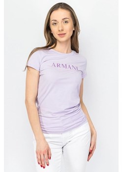 t-shirt damski armani exchange 3dyt48 yjetz 1354 fioletowy ze sklepu Royal Shop w kategorii Bluzki damskie - zdjęcie 173369842