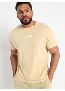 Sinsay - Koszulka z nadrukiem - kremowy ze sklepu Sinsay w kategorii T-shirty męskie - zdjęcie 173370450