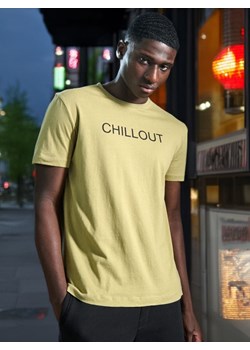 Sinsay - Koszulka z nadrukiem - zielony ze sklepu Sinsay w kategorii T-shirty męskie - zdjęcie 173370452