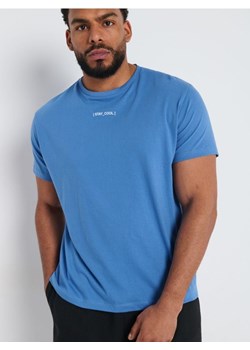 Sinsay - Koszulka z nadrukiem - niebieski ze sklepu Sinsay w kategorii T-shirty męskie - zdjęcie 173370453