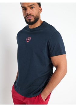 Sinsay - Koszulka z nadrukiem - granatowy ze sklepu Sinsay w kategorii T-shirty męskie - zdjęcie 173370473