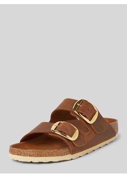 Sandały skórzane ze sprzączką model ‘Arizona’ ze sklepu Peek&Cloppenburg  w kategorii Klapki damskie - zdjęcie 173371252