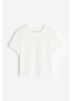 H & M - Krótki top sportowy DryMove - Biały ze sklepu H&M w kategorii Bluzki damskie - zdjęcie 173372243