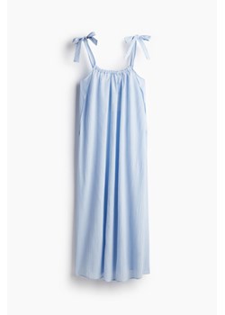 H & M - MAMA Krepowana sukienka Before & After - Niebieski ze sklepu H&M w kategorii Sukienki ciążowe - zdjęcie 173372280