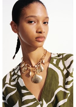 H & M - Bluzka z wiązanym detalem - Zielony ze sklepu H&M w kategorii Bluzki damskie - zdjęcie 173372312
