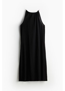 H & M - Bawełniana sukienka ze sznurkiem - Czarny ze sklepu H&M w kategorii Sukienki - zdjęcie 173372320