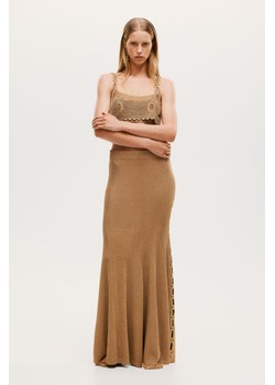 H & M - Spódnica z brokatowej dzianiny - Złoty ze sklepu H&M w kategorii Spódnice - zdjęcie 173372333